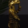 Фигурка гипс «Конь в пальто», золото