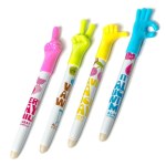 Ручка шариковая пиши-стирай Alingar, "Веселые пальчики", 0,8 мм, синяя, Микс