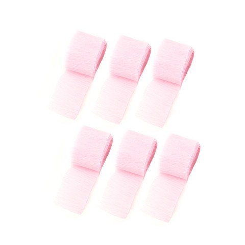 Набор креповых лент для декора "Стримеры", Нежно-розовый