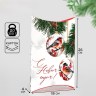 Коробка новогодняя складная фигурная «Снегири» #нг