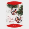 Коробка новогодняя складная фигурная «Снегири» #нг