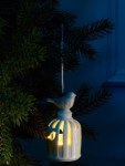 Подвеска светодиодная «Птичка», 1 LED, керамика, свечение тёплое белое