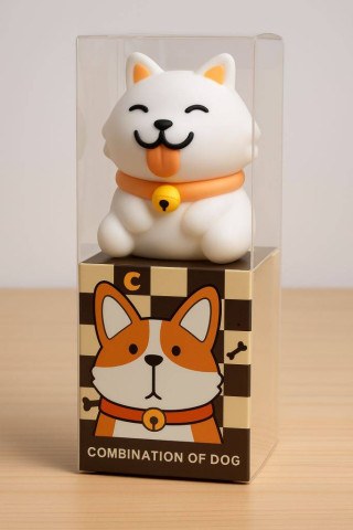 Точилка для карандашей "Довольный пес", белый