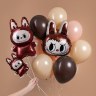 Шар с клапаном Мини-фигура, Плюшевый эльф, Коричневый