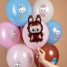 Шар с клапаном Мини-фигура, Плюшевый эльф, Коричневый