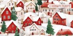 Конверт для денег С Новым Годом! Заснеженные домики #нг