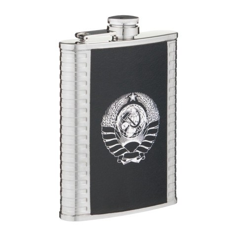 Фляжка «СССР», нержавеющая сталь, 8 oz