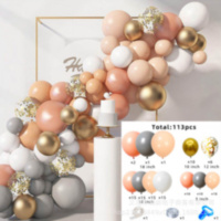 НВШ Набор воздушных шаров для создания фотозоны, Персиковый шик