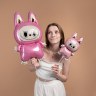 Шар с клапаном Мини-фигура, Плюшевый эльф, Розовый