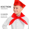 Карнавальный набор пионера: галстук, пилотка, красный. Честный знак