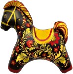 Ag Фигура, Лошадка Золотая роспись