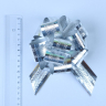 Бант-шар Полоса, ширина 3,2 см, серебро