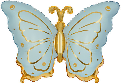 Фигура Сказочная бабочка, Голубой, Сатин
