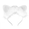 Распродажа Ободок "Ушки Кошки" Белый с подсветкой