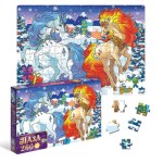 Пазл «Зимние лошадки», 260 элементов, большая коробка
