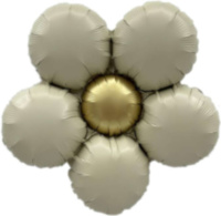 Фигура Цветок, Ромашка (надув воздухом), Кремовый, Сатин