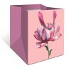 Пакет ламинированный с широким дном Розовый Цветок