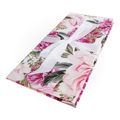 Конверт для денег Пион, белый бант