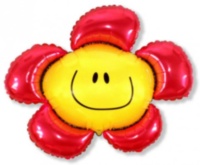 Шар Мини-фигура Цветочек Солнечная улыбка Красный