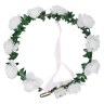 Светодиодный венок из цветов, Белый