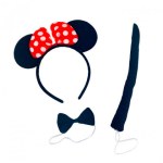 Карнавальный набор "Мышка", 3 предмета (ободок, бабочка, хвост)