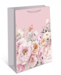 Пакет подарочный Розовые пионы