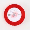 Лента атласная «Сердца», красная