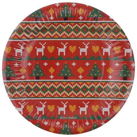 Тарелки Новогодний орнамент #нг