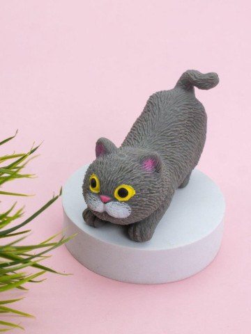 Мялка антистресс Кот - тянучка «Soft cat», grey