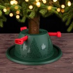 Подставка для ёлки Martika «Невио», пластик, зелёный/красный