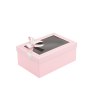 Коробка подарочная "Розовый с окном"
