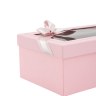 Коробка подарочная "Розовый с окном"