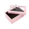 Коробка подарочная "Розовый с окном"
