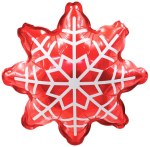 Фигура, Снежинка, Красный