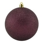 Новогодний шар Бургундия, с глиттером