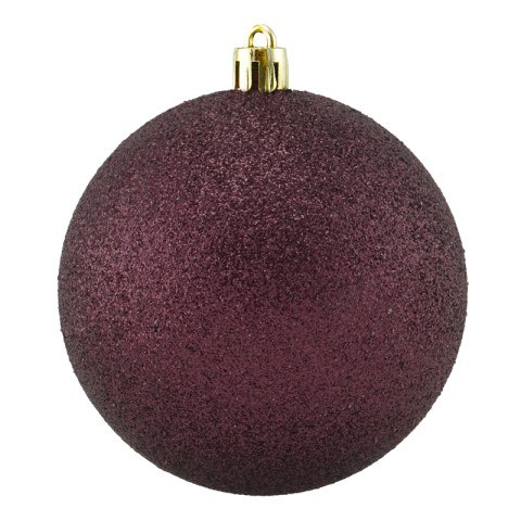 Новогодний шар Бургундия, с глиттером