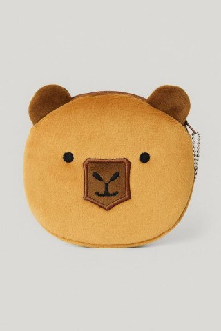 Кошелёк плюшевый "Cute Capybara", коричневый
