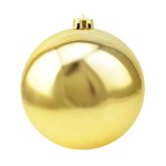 Новогодний елочный шар Золотой, глянцевый