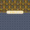 Открытка С Юбилеем, строгий орнамент, Лак твин, фольга холодная