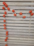 Гирлянда на джутовой веревке Тыквы (10 шт)