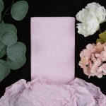 Бумага тишью Розовая в белый горох