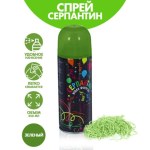 Спрей для новогоднего декора «Серпантин», зеленый