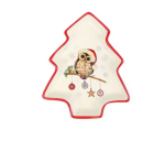 Блюдо Елочка Сова на ветке Блюдо Елочка Сова на ветке