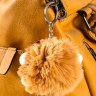 Брелок для ключей на кольце «Пушистик. Капибара Мистер Грусть», бежевый