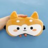 Маска для сна "Shiba-inu", yellow