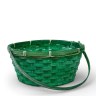 Корзина плетеная, ручка складная, зеленый (к9439830) 10918307