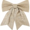 Декоративный бант Праздничный, Шампань, с блестками