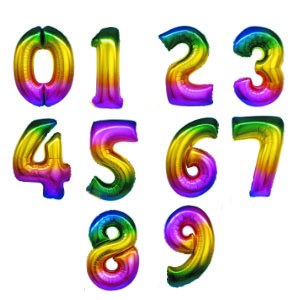 Распродажа Ch Цифра радуга градиент в упаковке