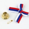 Набор колокольчиков на булавке с бантом на выпускной, триколор