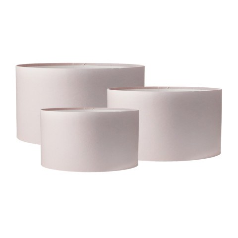 Коробка цилиндр низкий "Премиум", Пудровый